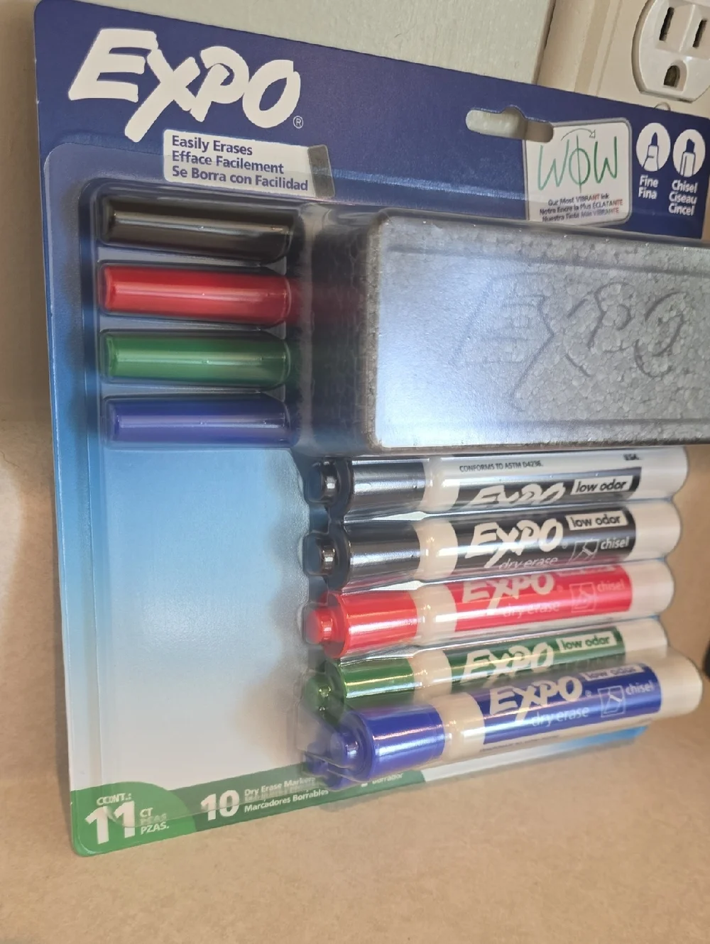 Expo Dry Erase Markers Plus Eraser Set
